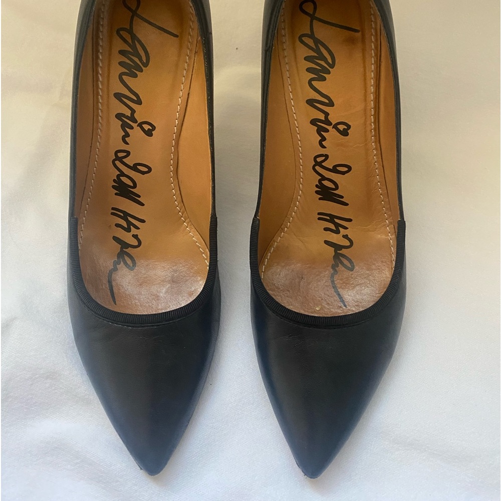 Lanvin black leather heels. Very comfortable.